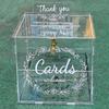 Clear Acrylic Wedding Card Box Wedding Receptions Wishing Money Card Box Birthday Party Baby Shower Decorations