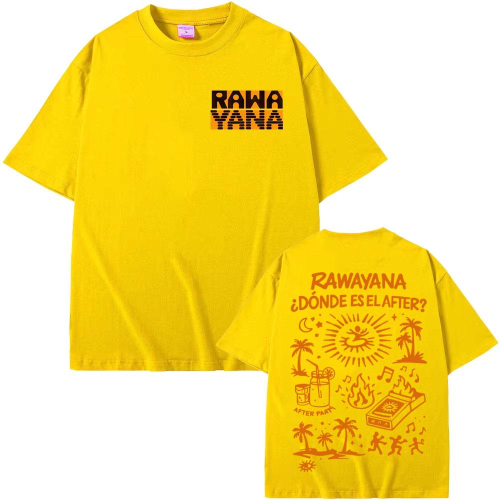 Rawayana Donde Es El After Album Merch Tshirt Unisex Women Fashion Casual Oversized Y2K Tshirts Gothic Pop Music Top Streetwear