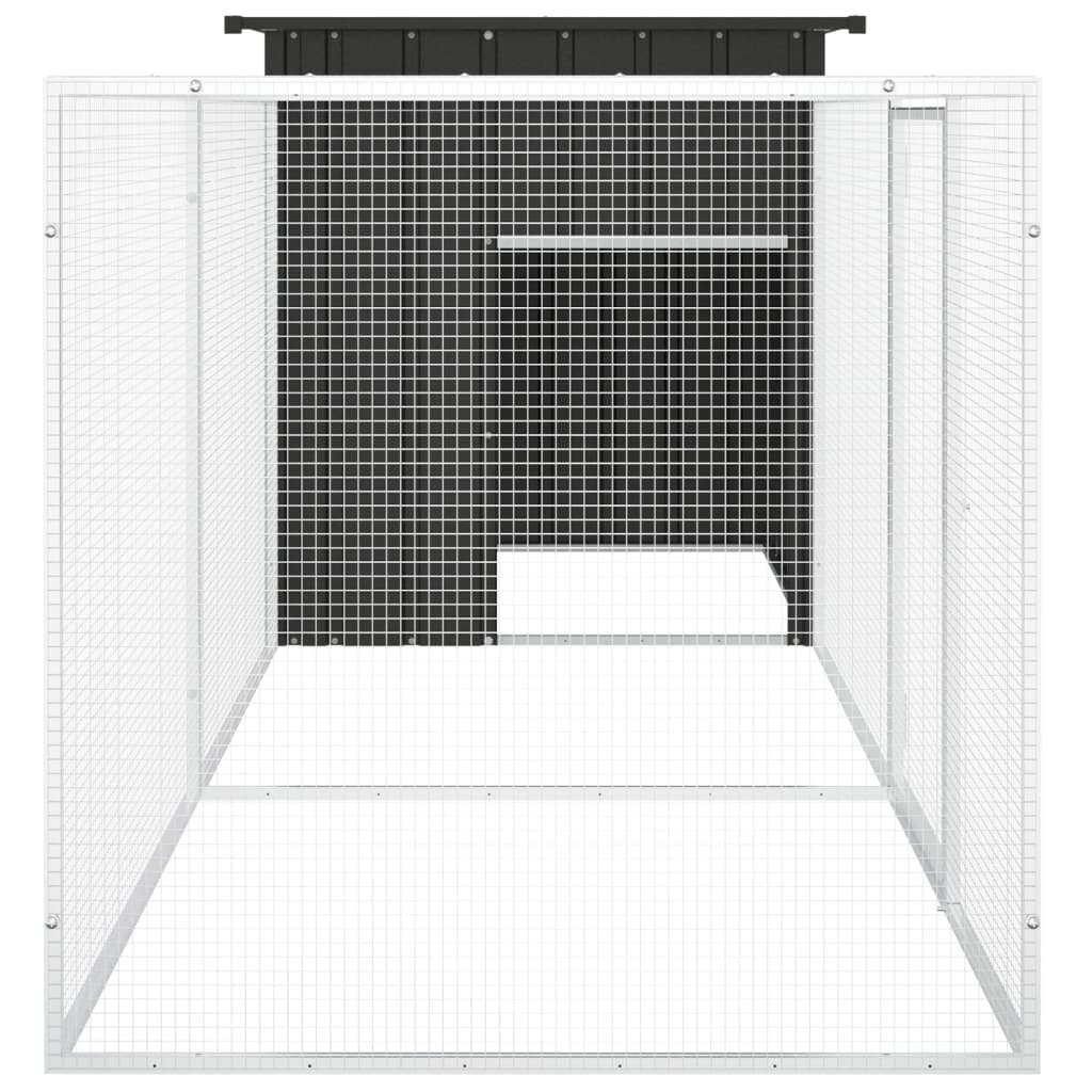 Chicken Coop Anthracite 300 x 91 x 100 cm Galvanized Steel