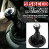 5 Speed Gear Shift Knob+Gaiter For Citroen Berlingo III For Peugeot Partner 2008- PU Leather Car Interior Accessories