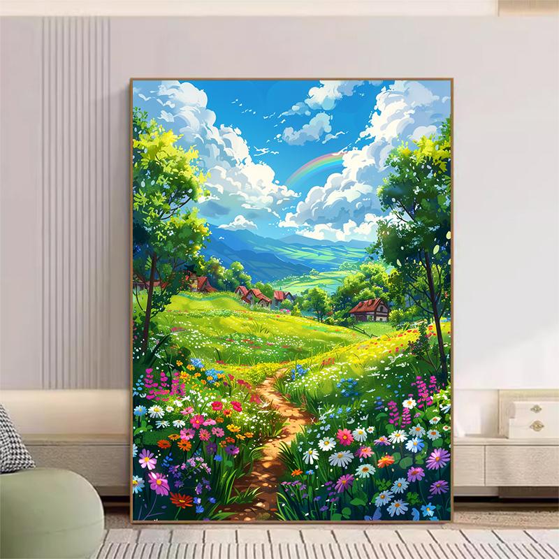 5d DIY Алмазная картина вышивка крестом весенний пейзаж Алмазная вышивка мозаика полный круглый дрель домашний декор