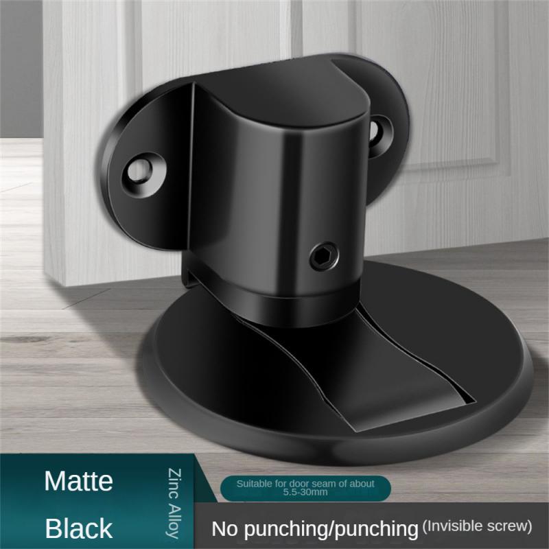 Дверной упор из нержавеющей стали без перфорации, прочный магнитный противоударный дверной упор, невидимый дверной упор для пола в ванной, мебель