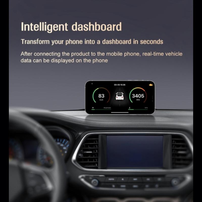 Портативный OBD2 Автосканер с Мониторингом Данных Интеллектуальный Диагностический Сканер Высокоэффективный Инструмент Диагностики Двигателя