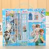 Disney Набор канцелярских принадлежностей с мультяшным дизайном, подарочная коробка, блокнот, карандаш, линейка, пенал, и т.д., креативные принадлежности для творчества и офисные принадлежности, подарочный набор