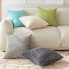 2Pcs Striped Corduroy Throw Pillow Covers Solid Color Decorative Cushion Cases Set for Sofa Bed
