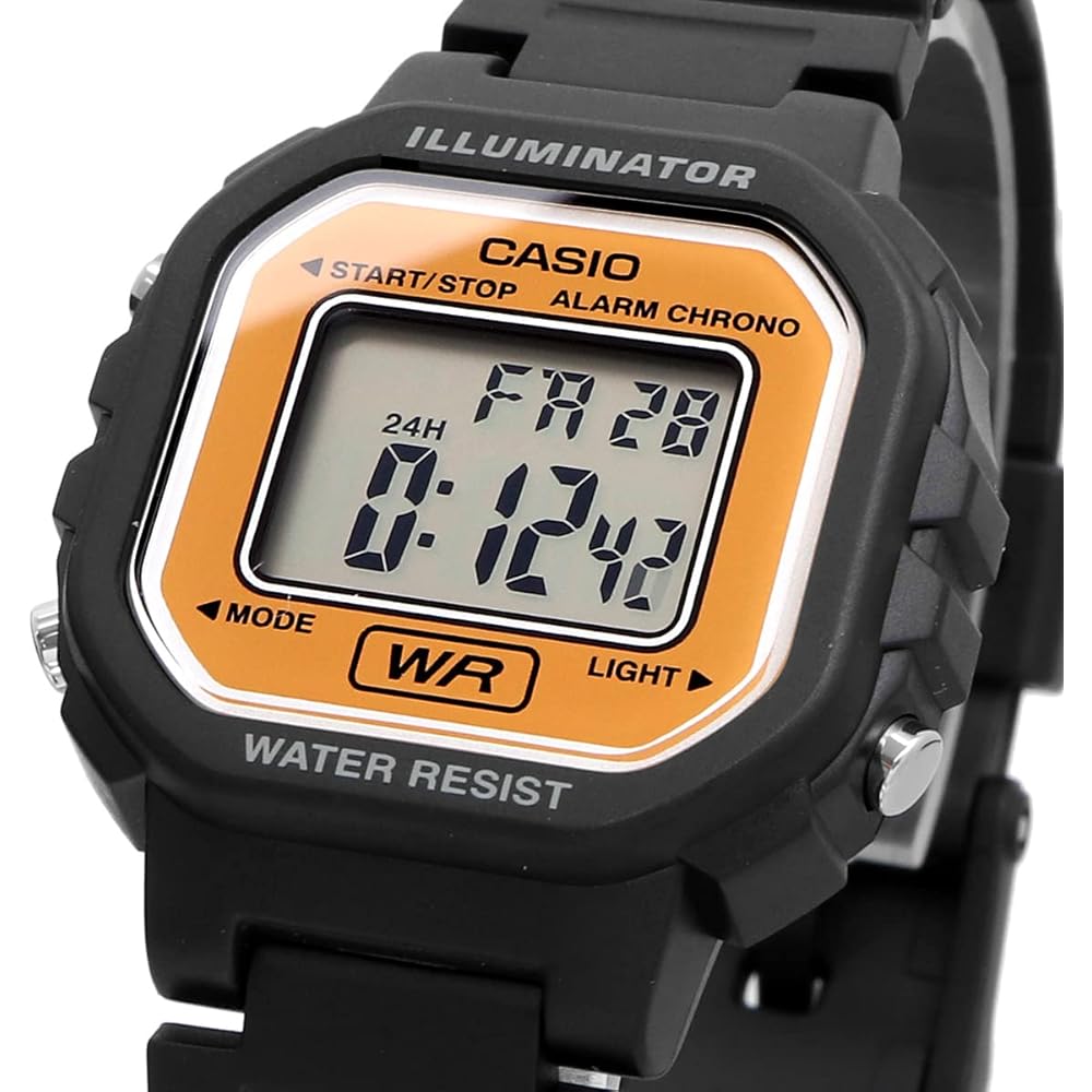Casio LA-20WH-9A Цифровые часы Черный Оранжевый Женские Девочки Дети Универсальные Часы