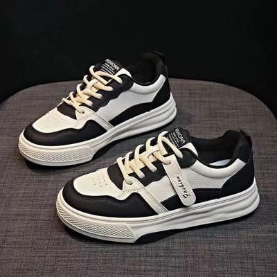 Маленькие белые туфли женские весенне-осенние универсальные женские туфли спортивные повседневные туфли на толстой подошве туфли с круглым носком модные туфли