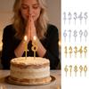 10 шт. Многоразовый набор держателей для свечей-цифр на день рождения Цифровой держатель для свечей на торт Пластиковые топперы для торта для вечеринок Свадебный юбилей