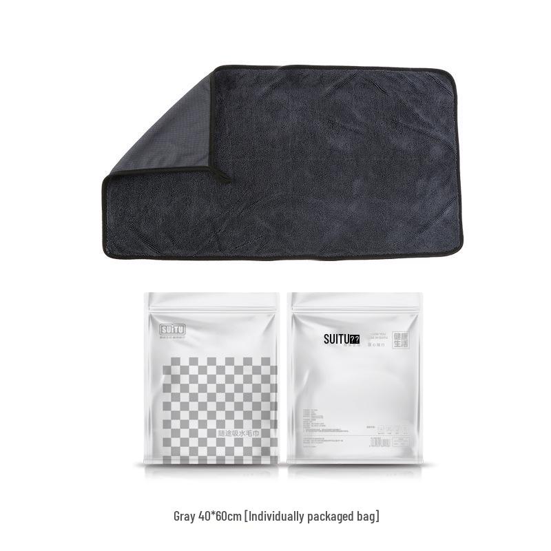 Двустороннее полотенце из микрофибры для сушки автомобиля - Толстое и впитывающее