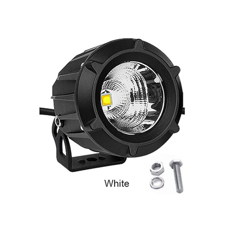 1/2 шт. светодиодная фара для мотоцикла, белая, желтая, противотуманная, дальнего света, вспомогательная лампа, универсальная