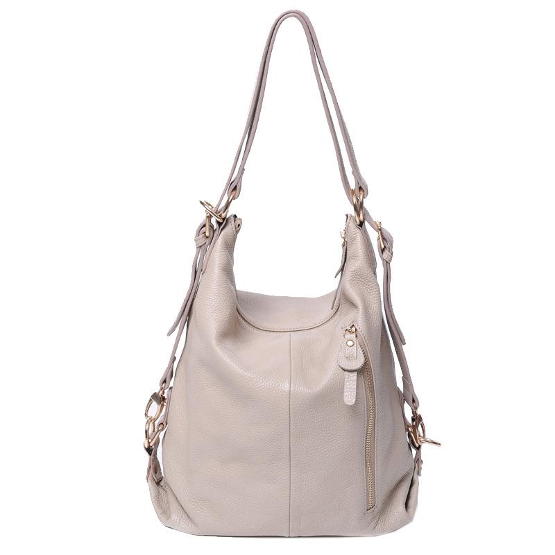 Винтажный модный рюкзак на одно плечо, большой емкости, верхний слой из коровьей кожи, женский рюкзак, натуральная кожа, женская сумка