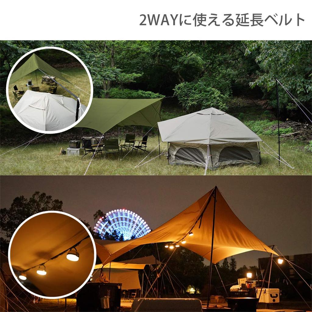 Dod Itsuka no Tarp Basic Hexa Tarp, который прост в использовании даже для новичков. Водонепроницаемый хаки среднего размера. Стандартная комплектация: удлинительная лента, УФ-обработка.