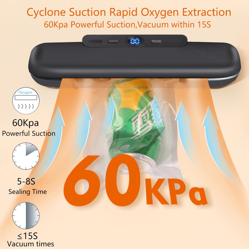 Food Vacuum Sealer Automatic 220V Vacuum Packaging Machine Z-21 Vacuum Sealing for Food Vacuum Sealer with 10Pcs Bags