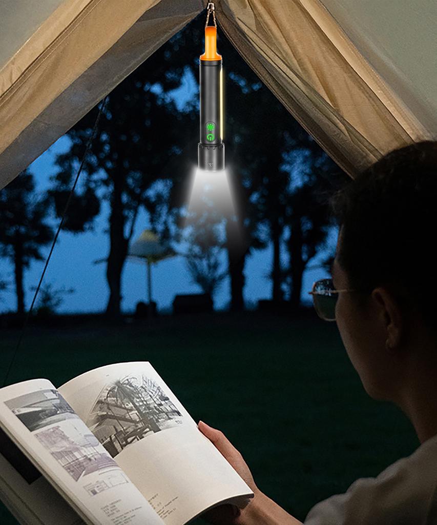 Мощный фонарик 20 Вт 3500 мАч Перезаряжаемый Наружный Кемпинговый Свет 9 Режимов Водонепроницаемый Аварийный Фонарь Портативный Рыболовный Рабочий Фонарь