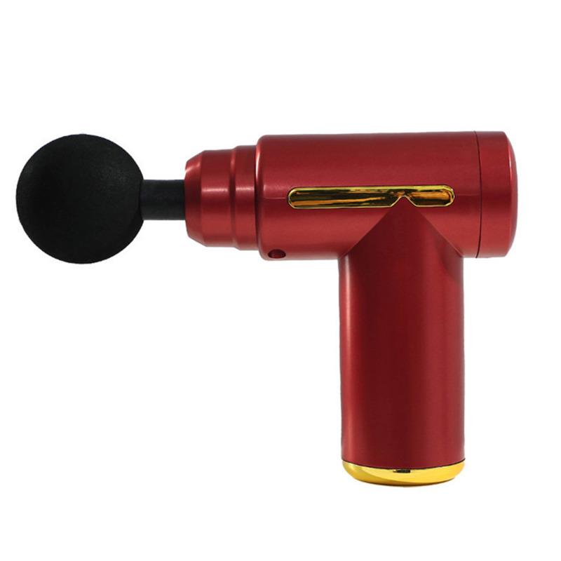 Мини-массажный пистолет BOLU 4-в-1, 6-скоростной фитнес-релаксационный массажер для мышц тела, плеч, спины