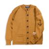 Guernsey Woollens Fisherman Wholegarment Cardigan - Camel