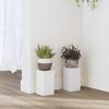 VidaXL Plant Stands 2 Pcs White 10x10x18 Cm Engineered Wood, Flower Stand, Pot Stand, Support for 852879