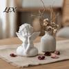 Exquisite Character Statue 3D Printed Little Angel Statue, Small Cherub Figurine, Cute Holding Figurine Home Decor Face Guardian Desktop Ornament for