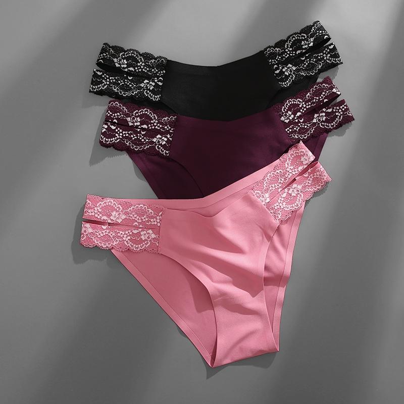 FINETOO 3 шт./компл. бесшовное нижнее белье для женщин, сексуальные трусики, дышащие трусики