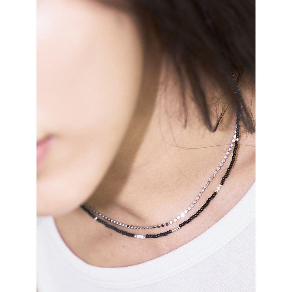 Love Skinny Beads Necklace Black