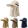 UV Protection Sunshade Sun Hat Wide Brim Beach Cap Summer Bucket Hat  Men Women