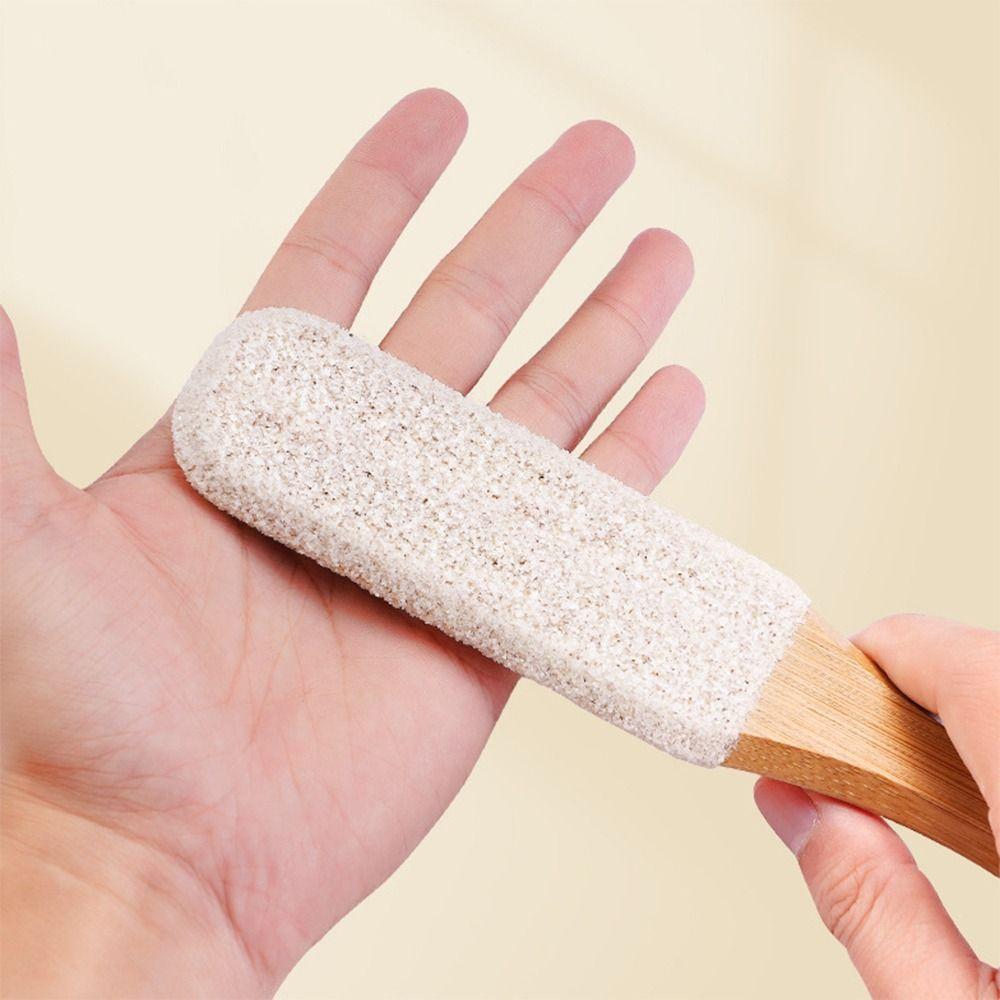 Silicon Carbide Foot Rasp Bamboo Pedicure Tool Durable Foot Sander For Feet