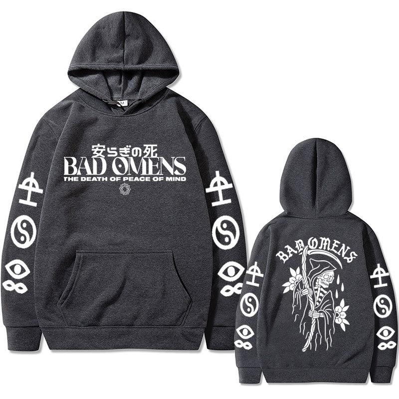 Bad Omens Band Tour American Music Print Hoodie Fashion Long Sleeve Sweatshirts Women Streetwear Pullovers Sudaderas