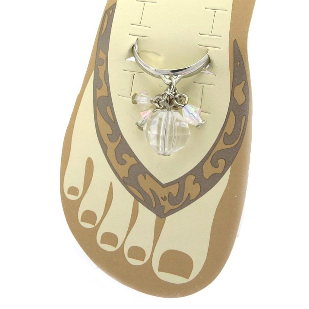 Les Trésors De Lily [K0989] — Кольцо на ногу «Scarlett» бореально-белого цвета.