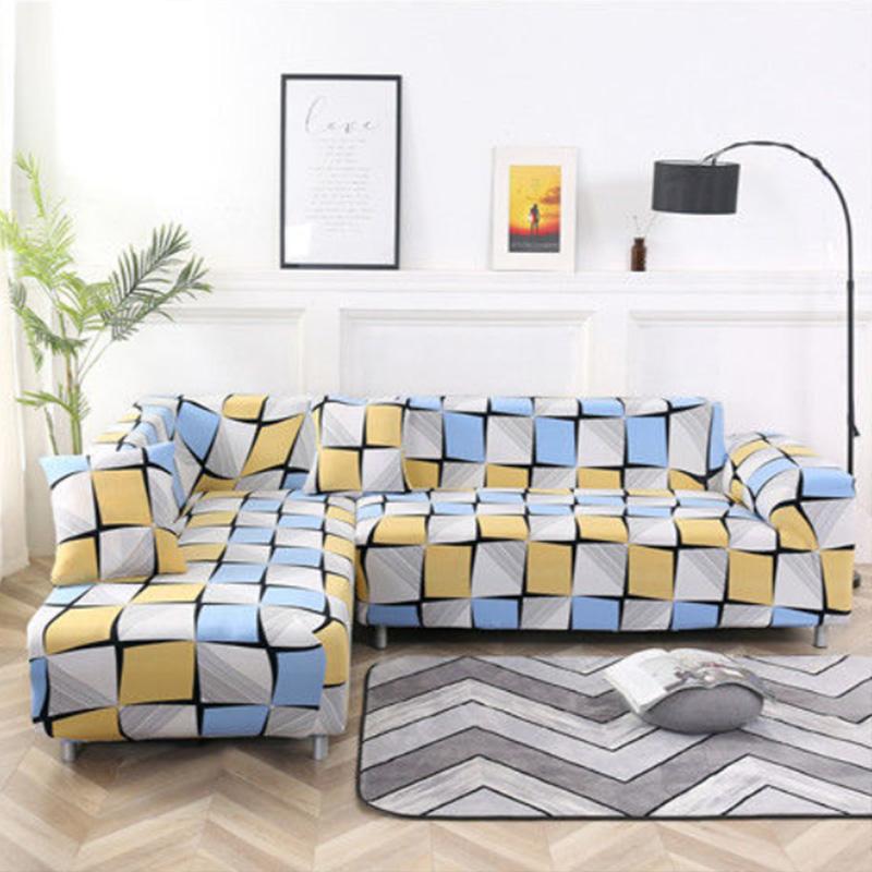 Универсальный четырехсезонный универсальный чехол для дивана на 1/2/3/4 человека, приятный для кожи эластичный чехол для дивана
