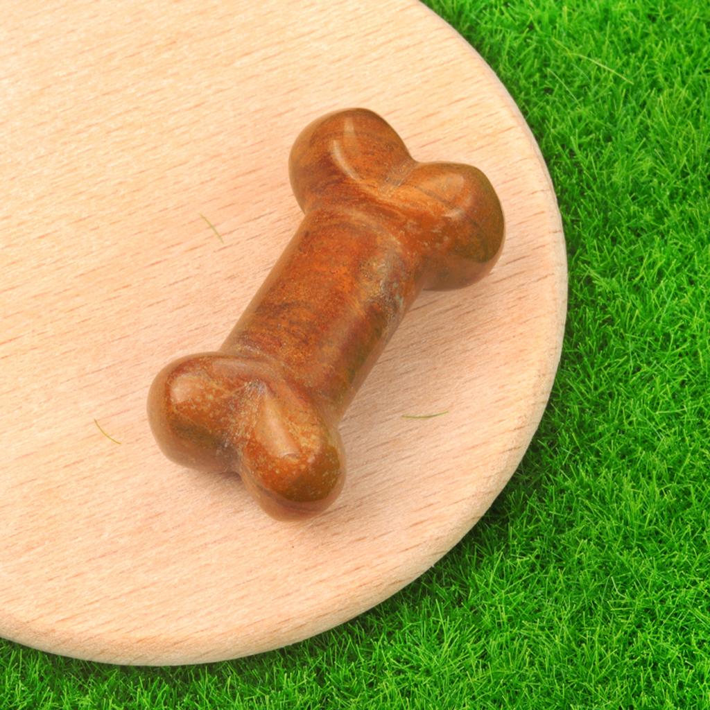 1 шт. мини-духовный исцеляющий хрустальный орнамент, украшение в форме кости, натуральный камень, драгоценный камень для украшения питомника или домашнего интерьера, ювелирные изделия 34x20 мм