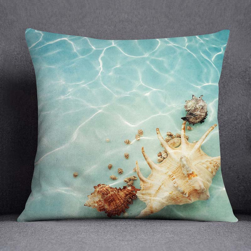 Наволочка с изображением морского животного и русалки, украшение для дома, квадратная наволочка, украшение для дома и офиса, наволочка