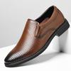 Leather shoes men's summer breathable sandals business dress men's shoes dad shoes hole shoes