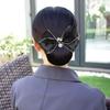 Net Flower For Nurse Hairgrips Cover Net Women Spring Clips Korean Bun Snood Bowknot Hair Bun Cover