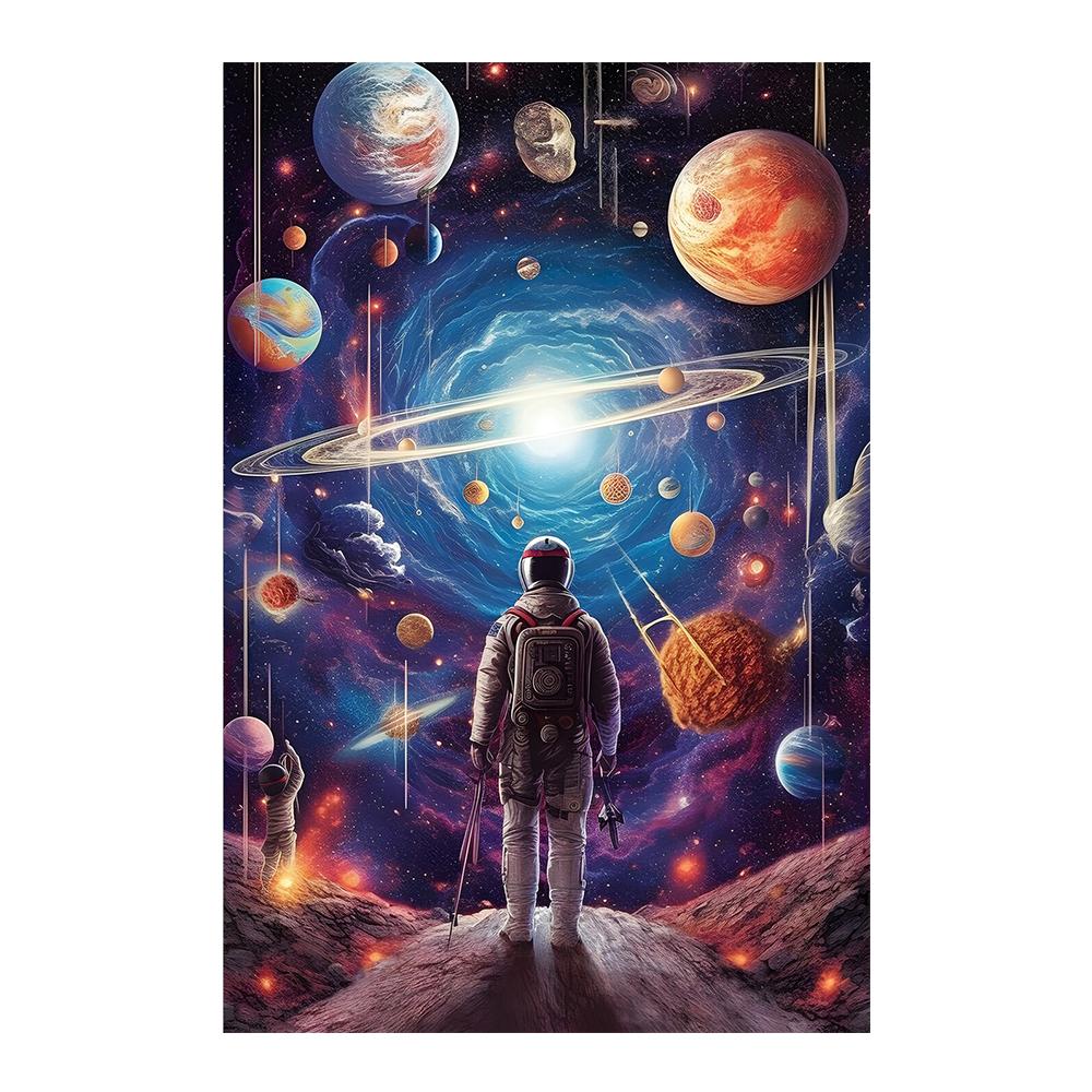 Space Travel Astronaut Colorful Universe of the Planet World Canvas Paintings Posters Print Living Room Bedroom Wall Art Photos Modern Home Decor