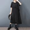 Gauze Patchwork Loose Female Dress ZMY1359