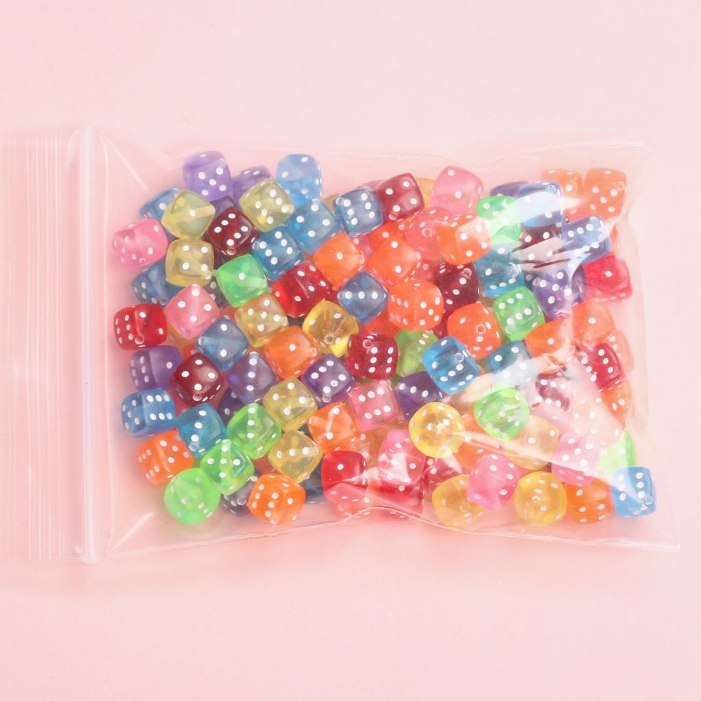 Высокое качество DIY кости бусины браслет для изготовления ювелирных изделий аксессуары бусины-разделители ожерелье 100 шт. акрил 8 мм квадратной формы