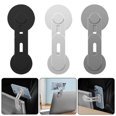 Магнитный держатель для телефона на экран ноутбука для Magsafe для iPhone16 17, регулируемая складная подставка, боковое крепление, кронштейн для дисплея