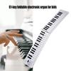 61 Key Foldable Electronic Piano Portable Piano Keyboard Digital Music Electronic Keyboard Musical Instrument Enduring