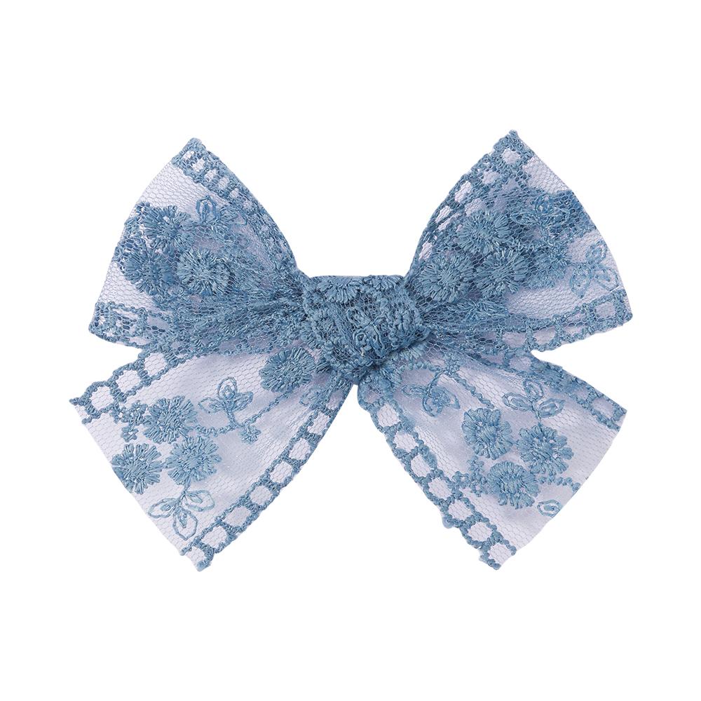 2Pcs/Set Cute Solid Lace Cutout Bowknot Hair Clips for Baby Girls Handmade Bows Hairpin Barrettes Headwear Kids Hair Accessories