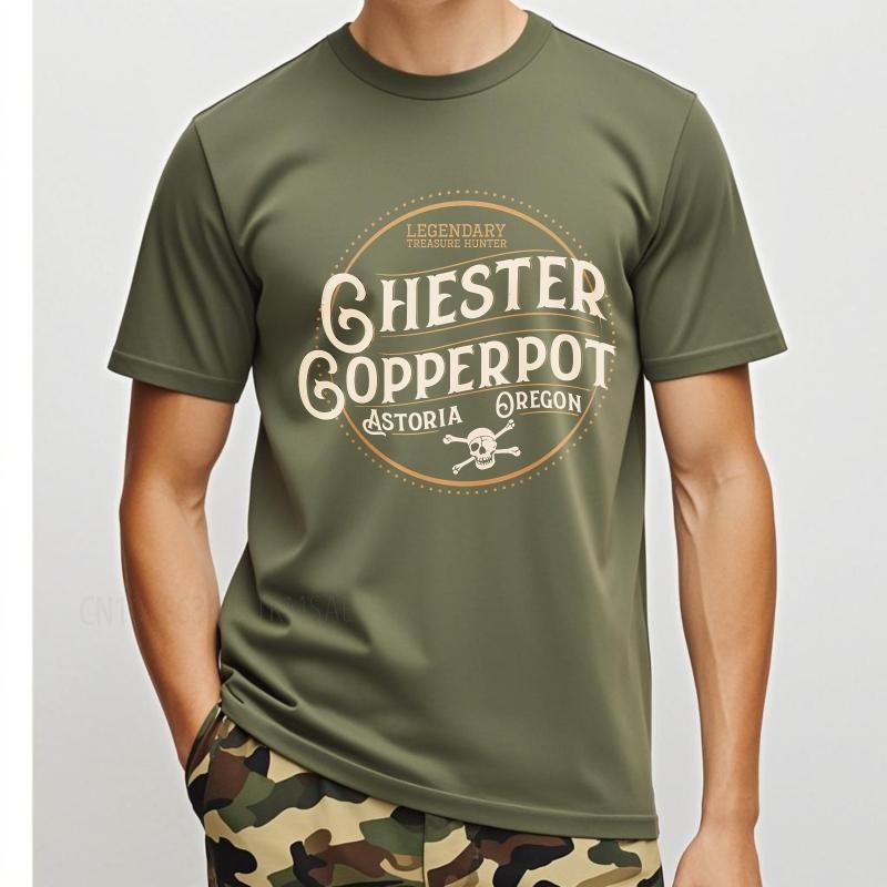 Cotton summer For man t shirt Legendary Treasure Hunter Ghester Copperpot Astoria Oregon Short Sleeve Street Wear O Neck tops