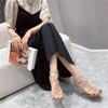 2025 11CM High Heels PVC Transparent Crystal Women Sandals Summer Fashion Silver Rhinestone Sexy Square Toe Party Pumps