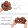 Hair Bun Hairpiece Dark Brown Messy Bun Hair Extension Women Wavy Curly Updo Scrunchie Elastic