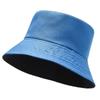 Double-sided Solid Color Fisherman Hat Small Brim Basin Hat Travel Team Building Gift Embroidery