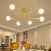 Canmeijia Современная люстра в скандинавском стиле, потолочный светильник, 6 головных подвесных светильников, подвесной светильник для гостиной, столовой