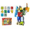 TOMMYFIELD Combined Robot Number Transforms Into Birthday Number Education Toy, Robot, Car, Tank, Airplane, Gift, (Robot) [Product]