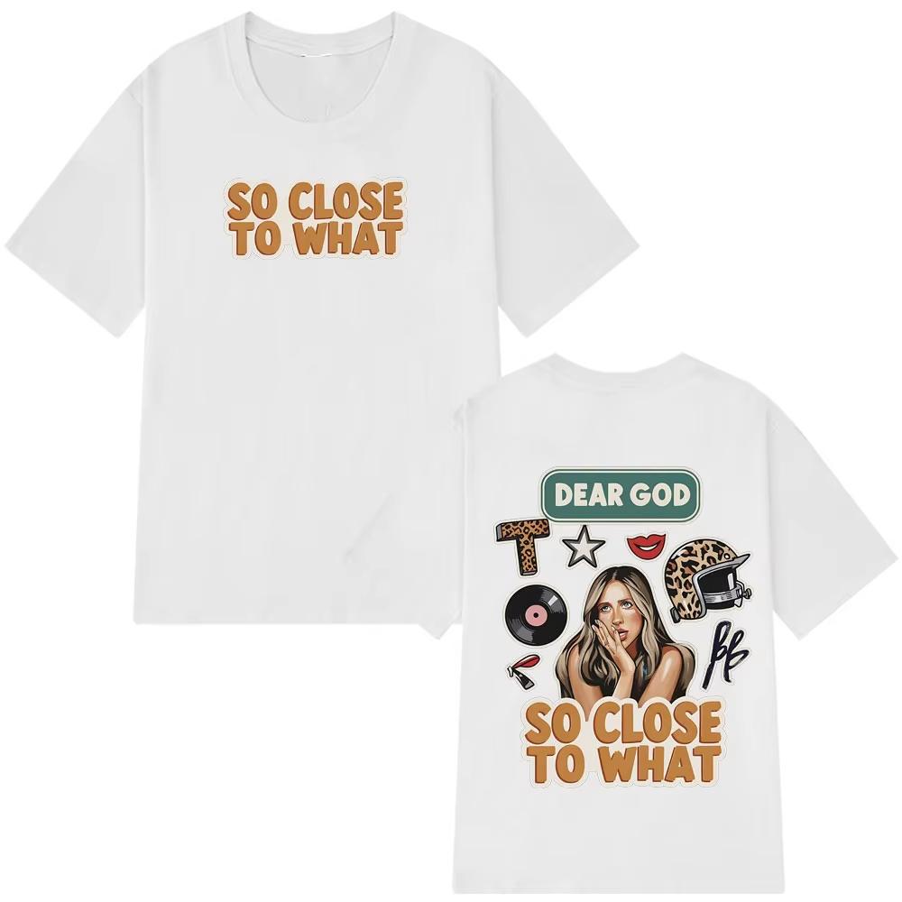 Singer Tate Mcrae Tour 2026 graphics 100Cotton Mens Tshirt Fashion Hip Hop Oversized Retro Unisex Oneck Short Sleeve shirt