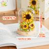 MOC Коробка с цветами Микро Строительные Блоки Роза Суккулент Мини 3D Алмазная Модель Кирпич Игрушка для Детей Украшение Стола
