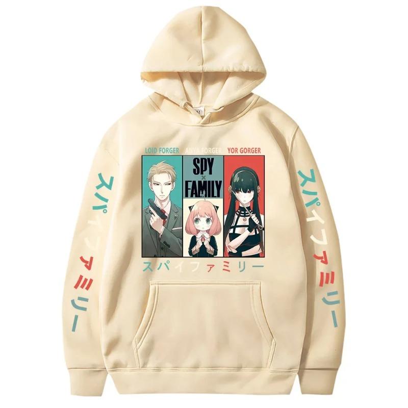 Autumn Anime Spy X Family Hoodie Anya and Bond Sweatshirt Hoody Tops Pullovers Hoodie Fleece Hoodies Sweatshirt for Girls