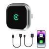 2-в-1 Беспроводной адаптер CarPlay Android Auto, проводной в беспроводной Smart Car Play Dongle с кабелями USB на USB и USB на Type C, для оригинального автомобильного радио