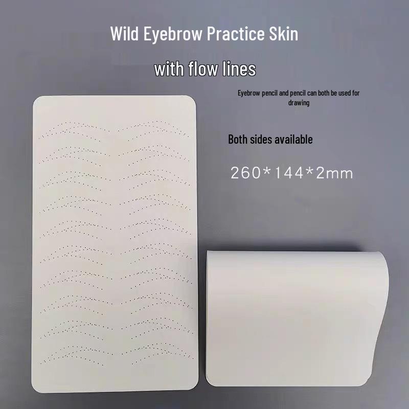 Полуперманентный татуаж бровей, тренировочная силиконовая кожа для начинающих